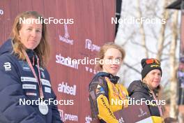 05.03.2023, Saelen-Mora, Sweden (SWE): Silje Oeyre Slind (NOR), Emilie Fleten (NOR), Ida Dahl (SWE), (l-r) - Ski Classics Vasaloppet, Saelen-Mora (SWE). www.nordicfocus.com. © Reichert/NordicFocus. Every downloaded picture is fee-liable.