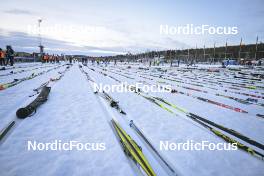 05.03.2023, Saelen-Mora, Sweden (SWE): Feature: Skies at the start of the race - Ski Classics Vasaloppet, Saelen-Mora (SWE). www.nordicfocus.com. © Reichert/NordicFocus. Every downloaded picture is fee-liable.