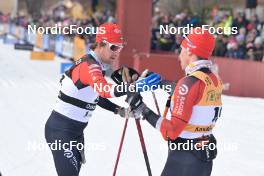 05.03.2023, Saelen-Mora, Sweden (SWE): Oskar Kardin (SWE), Karstein Johaug (NOR), (l-r) - Ski Classics Vasaloppet, Saelen-Mora (SWE). www.nordicfocus.com. © Reichert/NordicFocus. Every downloaded picture is fee-liable.