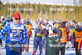 05.03.2023, Saelen-Mora, Sweden (SWE): feature: Athlete drinking on the track  - Ski Classics Vasaloppet, Saelen-Mora (SWE). www.nordicfocus.com. © Reichert/NordicFocus. Every downloaded picture is fee-liable.
