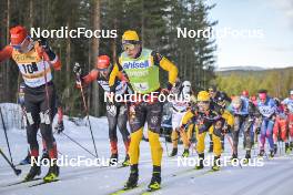05.03.2023, Saelen-Mora, Sweden (SWE): Karstein Johaug (NOR), Alfred Buskqvist (SWE), (l-r) - Ski Classics Vasaloppet, Saelen-Mora (SWE). www.nordicfocus.com. © Reichert/NordicFocus. Every downloaded picture is fee-liable.