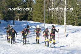 04.03.2023, Saelen-Mora, Sweden (SWE): Torgeir Sulen Hovland (NOR), Eddie Edstroem (SWE), Anton Elvseth (NOR), Ida Dahl (SWE), Frida Hallquist (SWE), (l-r) - Ski Classics Vasaloppet, Saelen-Mora (SWE). www.nordicfocus.com. © Reichert/NordicFocus. Every downloaded picture is fee-liable.