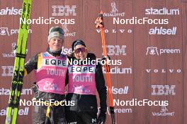 05.03.2023, Saelen-Mora, Sweden (SWE): Amund Riege (NOR), Karolina Hedenstroem (SWE), (l-r) - Ski Classics Vasaloppet, Saelen-Mora (SWE). www.nordicfocus.com. © Reichert/NordicFocus. Every downloaded picture is fee-liable.