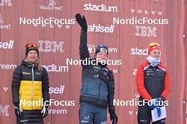 05.03.2023, Saelen-Mora, Sweden (SWE): Ida Dahl (SWE), Magni Smedas (NOR), Anikken Gjerede Alnes (NOR), (l-r) - Ski Classics Vasaloppet, Saelen-Mora (SWE). www.nordicfocus.com. © Reichert/NordicFocus. Every downloaded picture is fee-liable.