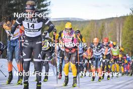 05.03.2023, Saelen-Mora, Sweden (SWE): Max Novak (SWE), Amund Riege (NOR), (l-r) - Ski Classics Vasaloppet, Saelen-Mora (SWE). www.nordicfocus.com. © Reichert/NordicFocus. Every downloaded picture is fee-liable.