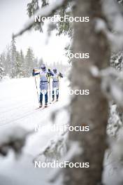 17.03.2023, Rena-Lillehammer, Norway (NOR): Gian Flurin Pfaeffli (SUI), Lauro Braendli (SUI), (l-r) - Ski Classics Birkebeinerrennet, Rena-Lillehammer (NOR) - training. www.nordicfocus.com. © Reichert/NordicFocus. Every downloaded picture is fee-liable.