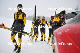 17.03.2023, Rena-Lillehammer, Norway (NOR): Herman Paus (NOR), Emilie Fleten (NOR), Alfred Buskqvist (SWE), (l-r) - Ski Classics Birkebeinerrennet, Rena-Lillehammer (NOR) - training. www.nordicfocus.com. © Reichert/NordicFocus. Every downloaded picture is fee-liable.