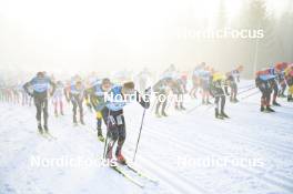 18.03.2023, Rena-Lillehammer, Norway (NOR): Magnus Vesterheim (NOR), Herman Paus (NOR), Stian Berg (NOR), (l-r) - Ski Classics Birkebeinerrennet, Rena-Lillehammer (NOR). www.nordicfocus.com. © Reichert/NordicFocus. Every downloaded picture is fee-liable.