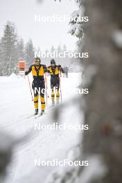 17.03.2023, Rena-Lillehammer, Norway (NOR): Amund Riege (NOR), Herman Paus (NOR), (l-r) - Ski Classics Birkebeinerrennet, Rena-Lillehammer (NOR) - training. www.nordicfocus.com. © Reichert/NordicFocus. Every downloaded picture is fee-liable.