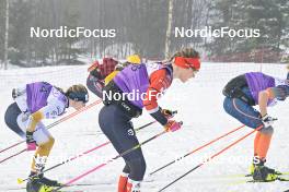 18.03.2023, Rena-Lillehammer, Norway (NOR): Magni Smedas (NOR), Jenny Larsson (SWE), (l-r) - Ski Classics Birkebeinerrennet, Rena-Lillehammer (NOR). www.nordicfocus.com. © Reichert/NordicFocus. Every downloaded picture is fee-liable.