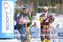 18.03.2023, Rena-Lillehammer, Norway (NOR): Astrid Oeyre Slind (NOR), Emilie Fleten (NOR), (l-r) - Ski Classics Birkebeinerrennet, Rena-Lillehammer (NOR). www.nordicfocus.com. © Reichert/NordicFocus. Every downloaded picture is fee-liable.