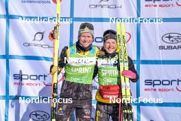 18.03.2023, Rena-Lillehammer, Norway (NOR): Alfred Buskqvist (SWE), Ida Dahl (SWE), (l-r) - Ski Classics Birkebeinerrennet, Rena-Lillehammer (NOR). www.nordicfocus.com. © Reichert/NordicFocus. Every downloaded picture is fee-liable.