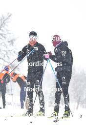 17.03.2023, Rena-Lillehammer, Norway (NOR): Emil Persson (SWE), Karolina Hedenstroem (SWE), (l-r) - Ski Classics Birkebeinerrennet, Rena-Lillehammer (NOR) - training. www.nordicfocus.com. © Reichert/NordicFocus. Every downloaded picture is fee-liable.