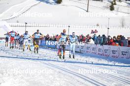 18.03.2023, Rena-Lillehammer, Norway (NOR): Torgeir Sulen Hovland (NOR), Haakon Holden (NOR), Thomas Gifstad (NOR), (l-r) - Ski Classics Birkebeinerrennet, Rena-Lillehammer (NOR). www.nordicfocus.com. © Reichert/NordicFocus. Every downloaded picture is fee-liable.