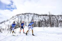 01.04.2023, Setermoen-Bardufoss, Norway (NOR): Frida Erkers (SWE), Silje Oeyre Slind (NOR), Sofie Elebro (SWE), (l-r) - Ski Classics Reistadlopet, Setermoen-Bardufoss (NOR). www.nordicfocus.com. © Manzoni/NordicFocus. Every downloaded picture is fee-liable.