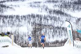 01.04.2023, Setermoen-Bardufoss, Norway (NOR): Sofie Elebro (SWE), Silje Oeyre Slind (NOR), (l-r) - Ski Classics Reistadlopet, Setermoen-Bardufoss (NOR). www.nordicfocus.com. © Manzoni/NordicFocus. Every downloaded picture is fee-liable.