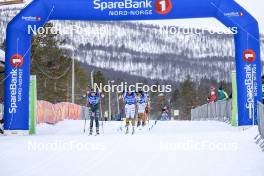 01.04.2023, Setermoen-Bardufoss, Norway (NOR): Hanna Lodin (SWE), Frida Erkers (SWE), Sofie Elebro (SWE), (l-r) - Ski Classics Reistadlopet, Setermoen-Bardufoss (NOR). www.nordicfocus.com. © Manzoni/NordicFocus. Every downloaded picture is fee-liable.