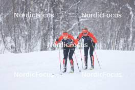 31.03.2023, Setermoen-Bardufoss, Norway (NOR): Anikken Gjerde Alnaes (NOR), Jenny Larsson (SWE), (l-r) - Ski Classics Reistadlopet, Setermoen-Bardufoss (NOR). www.nordicfocus.com. © Manzoni/NordicFocus. Every downloaded picture is fee-liable.