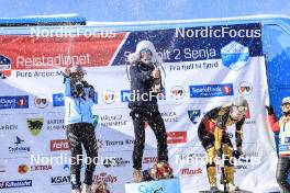 01.04.2023, Setermoen-Bardufoss, Norway (NOR): Rosie Brennan (USA), Astrid Oeyre Slind (NOR), Emilie Fleten (NOR), (l-r) - Ski Classics Reistadlopet, Setermoen-Bardufoss (NOR). www.nordicfocus.com. © Manzoni/NordicFocus. Every downloaded picture is fee-liable.