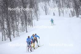 01.04.2023, Setermoen-Bardufoss, Norway (NOR): Maren Aaberg (NOR), Ida Palmberg (SWE), Laura Stichling (GER), (l-r) - Ski Classics Reistadlopet, Setermoen-Bardufoss (NOR). www.nordicfocus.com. © Manzoni/NordicFocus. Every downloaded picture is fee-liable.