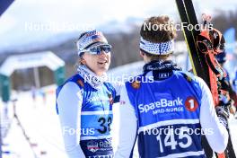 01.04.2023, Setermoen-Bardufoss, Norway (NOR): Katie Feldman (USA), Marino Capelli (SUI), (l-r) - Ski Classics Reistadlopet, Setermoen-Bardufoss (NOR). www.nordicfocus.com. © Manzoni/NordicFocus. Every downloaded picture is fee-liable.