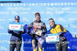 02.04.2023, Bardufoss-Finnsnes, Norway (NOR): Astrid Oeyre Slind (NOR), Ida Dahl (SWE), Emilie Fleten (NOR), (l-r) - Ski Classics Summit 2 Senja, Bardufoss-Finnsnes (NOR). www.nordicfocus.com. © Manzoni/NordicFocus. Every downloaded picture is fee-liable.