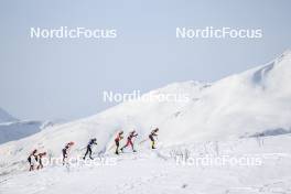 02.04.2023, Bardufoss-Finnsnes, Norway (NOR): Johan Hoel (NOR), Tord Asle Gjerdalen (NOR), Amund Riege (NOR), Herman Paus (NOR), (l-r) - Ski Classics Summit 2 Senja, Bardufoss-Finnsnes (NOR). www.nordicfocus.com. © Manzoni/NordicFocus. Every downloaded picture is fee-liable.