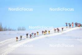 02.04.2023, Bardufoss-Finnsnes, Norway (NOR): Petter Stakston (NOR), Emil Persson (SWE), Runar Skaug Mathisen (NOR), Anders Aukland (NOR), (l-r) - Ski Classics Summit 2 Senja, Bardufoss-Finnsnes (NOR). www.nordicfocus.com. © Manzoni/NordicFocus. Every downloaded picture is fee-liable.