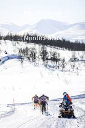 02.04.2023, Bardufoss-Finnsnes, Norway (NOR): Herman Paus (NOR), Tord Asle Gjerdalen (NOR), (l-r) - Ski Classics Summit 2 Senja, Bardufoss-Finnsnes (NOR). www.nordicfocus.com. © Manzoni/NordicFocus. Every downloaded picture is fee-liable.