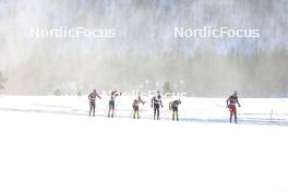 02.04.2023, Bardufoss-Finnsnes, Norway (NOR): Johan Hoel (NOR), Petter Stakston (NOR), Karstein Johaug (NOR), Herman Paus (NOR), Martin Loewstroem Nyenget (NOR), (l-r) - Ski Classics Summit 2 Senja, Bardufoss-Finnsnes (NOR). www.nordicfocus.com. © Manzoni/NordicFocus. Every downloaded picture is fee-liable.
