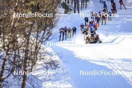 02.04.2023, Bardufoss-Finnsnes, Norway (NOR): Runar Skaug Mathisen (NOR), Anders Aukland (NOR), Amund Riege (NOR), (l-r) - Ski Classics Summit 2 Senja, Bardufoss-Finnsnes (NOR). www.nordicfocus.com. © Manzoni/NordicFocus. Every downloaded picture is fee-liable.