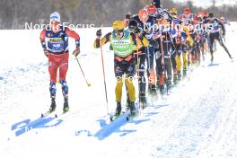 02.04.2023, Bardufoss-Finnsnes, Norway (NOR): Martin Loewstroem Nyenget (NOR), Alfred Buskqvist (SWE), (l-r) - Ski Classics Summit 2 Senja, Bardufoss-Finnsnes (NOR). www.nordicfocus.com. © Manzoni/NordicFocus. Every downloaded picture is fee-liable.