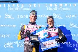 02.04.2023, Bardufoss-Finnsnes, Norway (NOR): Amund Riege (NOR), Karolina Hedenstroem (SWE), (l-r) - Ski Classics Summit 2 Senja, Bardufoss-Finnsnes (NOR). www.nordicfocus.com. © Manzoni/NordicFocus. Every downloaded picture is fee-liable.