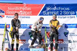 02.04.2023, Bardufoss-Finnsnes, Norway (NOR): Ida Dahl (SWE), Astrid Oeyre Slind (NOR), Emilie Fleten (NOR), (l-r) - Ski Classics Summit 2 Senja, Bardufoss-Finnsnes (NOR). www.nordicfocus.com. © Manzoni/NordicFocus. Every downloaded picture is fee-liable.