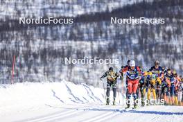 02.04.2023, Bardufoss-Finnsnes, Norway (NOR): Emil Persson (SWE), Martin Loewstroem Nyenget (NOR), (l-r) - Ski Classics Summit 2 Senja, Bardufoss-Finnsnes (NOR). www.nordicfocus.com. © Manzoni/NordicFocus. Every downloaded picture is fee-liable.