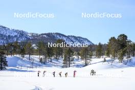 02.04.2023, Bardufoss-Finnsnes, Norway (NOR): Johan Hoel (NOR), Petter Stakston (NOR), Karstein Johaug (NOR), Herman Paus (NOR), Martin Loewstroem Nyenget (NOR), (l-r) - Ski Classics Summit 2 Senja, Bardufoss-Finnsnes (NOR). www.nordicfocus.com. © Manzoni/NordicFocus. Every downloaded picture is fee-liable.