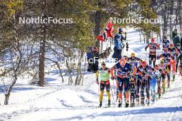 02.04.2023, Bardufoss-Finnsnes, Norway (NOR): Alfred Buskqvist (SWE), Petter Stakston (NOR), (l-r) - Ski Classics Summit 2 Senja, Bardufoss-Finnsnes (NOR). www.nordicfocus.com. © Manzoni/NordicFocus. Every downloaded picture is fee-liable.