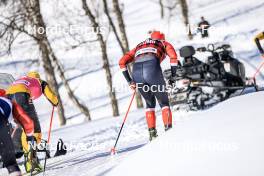 02.04.2023, Bardufoss-Finnsnes, Norway (NOR): Amund Riege (NOR), Johan Hoel (NOR), (l-r) - Ski Classics Summit 2 Senja, Bardufoss-Finnsnes (NOR). www.nordicfocus.com. © Manzoni/NordicFocus. Every downloaded picture is fee-liable.