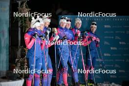 09.12.2023, Bad Gastein, Austria (AUT): Saga Nilsson (SWE), Emma Ivarsson (SWE), Jakob Karlsson (SWE), Linus Jansson (SWE), Gabriel Strid (SWE), Einar Kalland-Olsen (NOR), Niclas Hagglund (SWE), (l-r) - Ski Classics Bad Gastein PTT - Bad Gastein (AUT). www.nordicfocus.com. © Reichert/NordicFocus. Every downloaded picture is fee-liable.