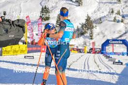 09.12.2023, Bad Gastein, Austria (AUT): Guro Jordheim (NOR), Silje Oeyre Slind (NOR), (l-r) - Visma Ski Classics Bad Gastein PTT - Bad Gastein (AUT). www.nordicfocus.com. © Reichert/NordicFocus. Every downloaded picture is fee-liable.