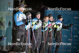 09.12.2023, Bad Gastein, Austria (AUT): Alexander Teschkle (GER), Karin Veltert (SUI), Philipp Unger (GER), Marlies Nipius (GER), Jonathan Goeppert (GER), Adrian Bosshart (SUI), (l-r) - Ski Classics Bad Gastein PTT - Bad Gastein (AUT). www.nordicfocus.com. © Reichert/NordicFocus. Every downloaded picture is fee-liable.