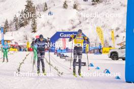 09.12.2023, Bad Gastein, Austria (AUT): Nils Dahlsten (SWE), Emil Persson (SWE), (l-r) - Visma Ski Classics Bad Gastein PTT - Bad Gastein (AUT). www.nordicfocus.com. © Reichert/NordicFocus. Every downloaded picture is fee-liable.