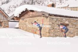09.12.2023, Bad Gastein, Austria (AUT): Bjoern Toft (DAN), Sune Elmose (DAN), (l-r) - Visma Ski Classics Bad Gastein PTT - Bad Gastein (AUT). www.nordicfocus.com. © Reichert/NordicFocus. Every downloaded picture is fee-liable.