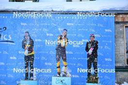 10.12.2023, Bad Gastein, Austria (AUT): Ida Dahl (SWE), Emilie Fleten (NOR), Karolina Hedenstroem (SWE), (l-r) - Ski Classics Bad Gastein Criterium - Bad Gastein (AUT). www.nordicfocus.com. © Reichert/NordicFocus. Every downloaded picture is fee-liable.