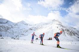 10.12.2023, Bad Gastein, Austria (AUT): Einar Kalland-Olsen (NOR), Jeremy Royer (FRA), (l-r) - Ski Classics Bad Gastein Criterium - Bad Gastein (AUT). www.nordicfocus.com. © Reichert/NordicFocus. Every downloaded picture is fee-liable.