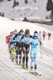10.12.2023, Bad Gastein, Austria (AUT): Fanny Moeller Endresen (NOR), Maren Engeskaug Nielsen (NOR), Michaela Patscheider (ITA), (l-r) - Ski Classics Bad Gastein Criterium - Bad Gastein (AUT). www.nordicfocus.com. © Reichert/NordicFocus. Every downloaded picture is fee-liable.