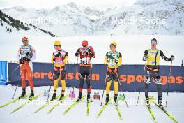 10.12.2023, Bad Gastein, Austria (AUT): Stanislav Rezac (CZE), Amund Riege (NOR), Johan Hoel (NOR), Alfred Buskqvist (SWE), Emil Persson (SWE), +?+, (l-r) - Ski Classics Bad Gastein Criterium - Bad Gastein (AUT). www.nordicfocus.com. © Reichert/NordicFocus. Every downloaded picture is fee-liable.