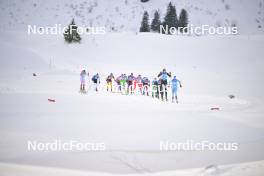 10.12.2023, Bad Gastein, Austria (AUT): Petra Hyncicova (CZE), Maren Engeskaug Nielsen (NOR), Michaela Patscheider (ITA), Merilin Juerisaar (EST), Emma Jonsson (SWE), (l-r) - Ski Classics Bad Gastein Criterium - Bad Gastein (AUT). www.nordicfocus.com. © Reichert/NordicFocus. Every downloaded picture is fee-liable.