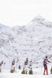 10.12.2023, Bad Gastein, Austria (AUT): Thomas Odegaarden (NOR), Morten Eide Pedersen (NOR), Juuso Maekelae (GER), (l-r) - Ski Classics Bad Gastein Criterium - Bad Gastein (AUT). www.nordicfocus.com. © Reichert/NordicFocus. Every downloaded picture is fee-liable.