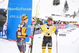 10.12.2023, Bad Gastein, Austria (AUT): Emilie Fleten (NOR), Ida Dahl (SWE), (l-r) - Ski Classics Bad Gastein Criterium - Bad Gastein (AUT). www.nordicfocus.com. © Reichert/NordicFocus. Every downloaded picture is fee-liable.